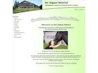 allgaeuer-reiterhof.de Webseite Vorschau