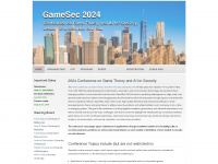 gamesec-conf.org Webseite Vorschau