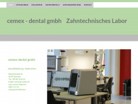 cemex-dental.de Webseite Vorschau
