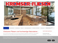 kremser-fliesen.de Webseite Vorschau