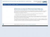 medpsych.med.uni-goettingen.de Webseite Vorschau
