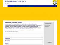 postsportverein-leipzig.de Webseite Vorschau