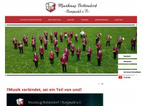 musikzug-bottendorf.de Webseite Vorschau