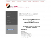 sv-niederpoering.de Webseite Vorschau