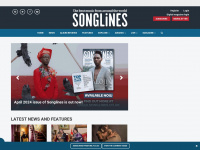 songlines.co.uk Webseite Vorschau