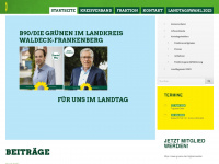 gruene-waldeck-frankenberg.de Webseite Vorschau