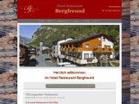 hotel-bergfreund.ch Webseite Vorschau
