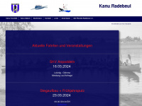 kanu-radebeul.de Webseite Vorschau