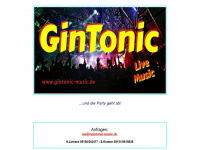 gintonic-music.de Webseite Vorschau