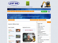 jfk-baumaschinen.de Webseite Vorschau
