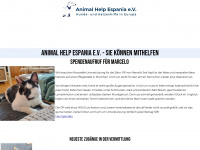 animal-help-espania.de Webseite Vorschau