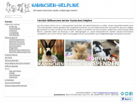 kaninchen-helpline.at Webseite Vorschau