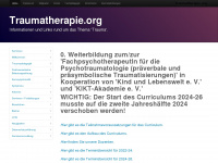traumatherapie.org Webseite Vorschau