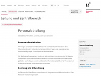 pers.unibe.ch Webseite Vorschau
