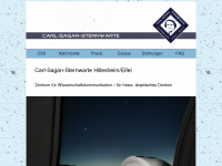 carl-sagan-sternwarte.de Webseite Vorschau
