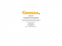 genuss.de Webseite Vorschau