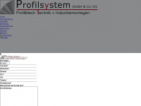 profil-system.de Webseite Vorschau