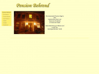 pension-behrend.de Webseite Vorschau