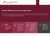 zaunanlagen-bach.de Webseite Vorschau
