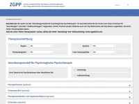 therapievermittlung.ch Webseite Vorschau