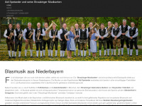 straubinger-musikanten.de Webseite Vorschau