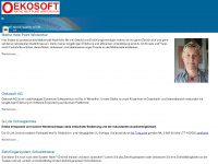 oekosoft.ch Webseite Vorschau