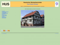 hess-uhrmacherschule.de Webseite Vorschau