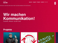 theprfactory.ch Webseite Vorschau
