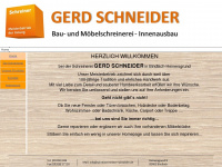 schreinermeister-schneider.de Webseite Vorschau