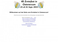 erntefest-in-osteraccum.de Webseite Vorschau
