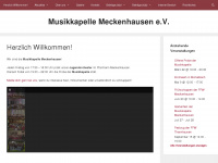 musikkapelle-meckenhausen.de Webseite Vorschau