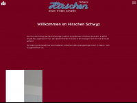 hirschen-schwyz.ch Webseite Vorschau