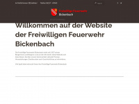 feuerwehr-bickenbach.de Webseite Vorschau