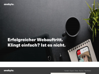 onebyte.ch Webseite Vorschau
