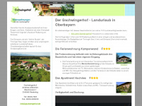 gschwingerhof.de Webseite Vorschau