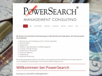 powersearch.ch Webseite Vorschau
