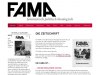fama.ch Webseite Vorschau