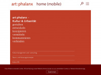 artphalanx.at Webseite Vorschau