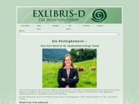 exlibris-d.de Webseite Vorschau