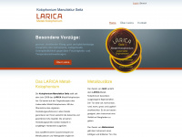larica.ch Webseite Vorschau