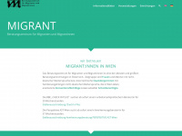 migrant.at Webseite Vorschau