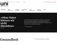 uniaktuell.unibe.ch Webseite Vorschau