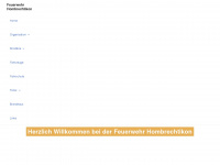 feuerwehr-hombrechtikon.ch Webseite Vorschau