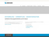 decos-entsorgung.de Webseite Vorschau