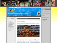 fasching-simbach.de Webseite Vorschau