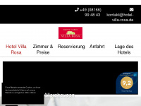 hotel-villa-rosa.de Webseite Vorschau