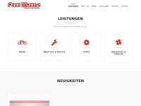 free-wheels.de Webseite Vorschau