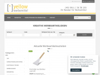 yellow-werbemittel.de Webseite Vorschau