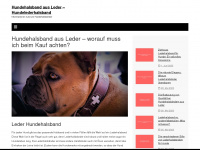 lederhundehalsband.com Webseite Vorschau