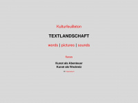 textlandschaft.de Webseite Vorschau